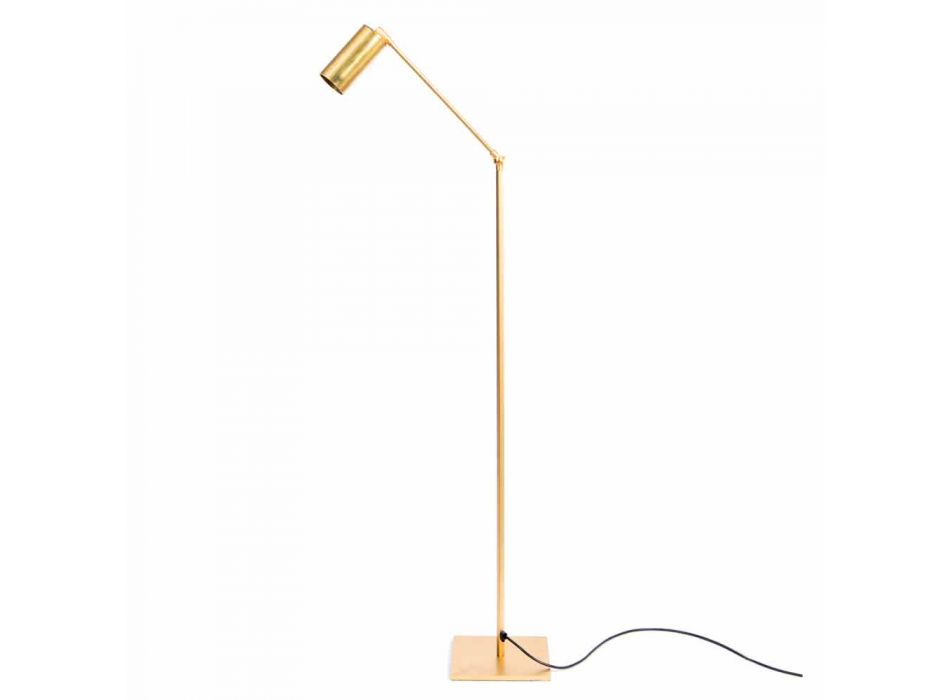 Artisan Floor Lamp in Natural Brass with LED Made in Italy - Agio