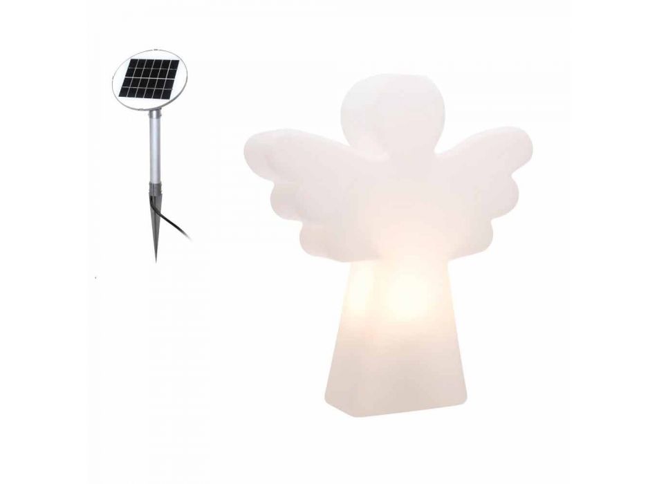 White Floor Lamp E27, Led or Solar Angel Modern Design - Angelostar Viadurini