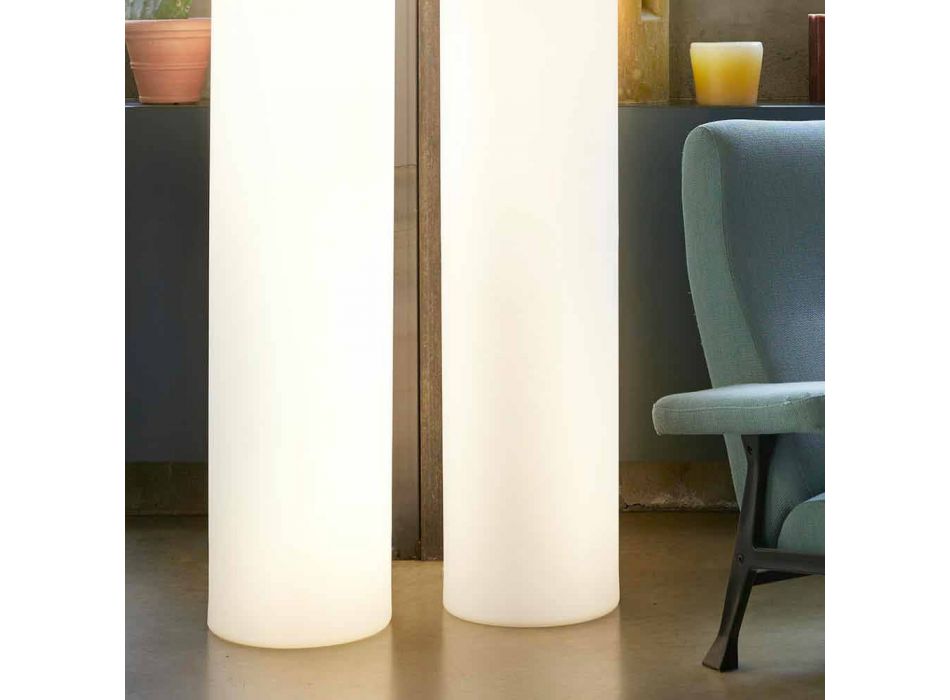 Slide Fluo cylindrical floor lamp made in Italy Viadurini