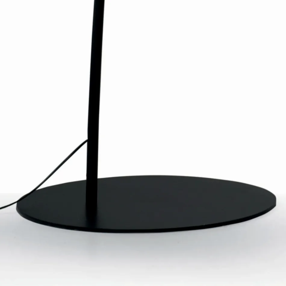 Floor Lamp with Black Carbon Stem Made in Italy - Terni Viadurini