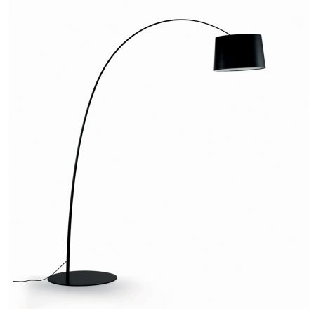 Floor Lamp with Black Carbon Stem Made in Italy - Terni Viadurini