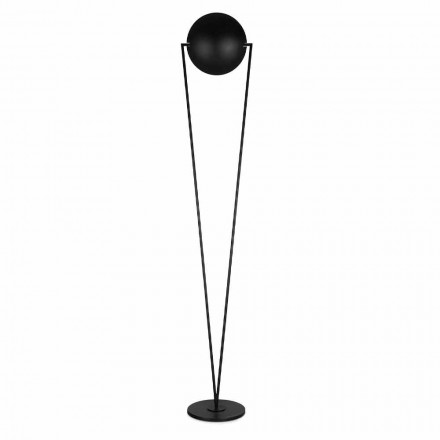 Floor Lamp with Metal Structure and Integrated LED Made in Italy - Rione Viadurini