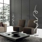 Floor Lamp with Structure in Painted Metal with LED Light - Lumino Viadurini