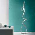 Floor Lamp with Structure in Painted Metal with LED Light - Lumino