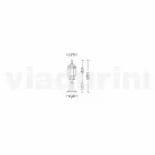 Anika garden aluminum floor lamp made in Italy Viadurini