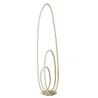 Design Floor Lamp in Gold Finish Painted Metal with LED - Simea Viadurini