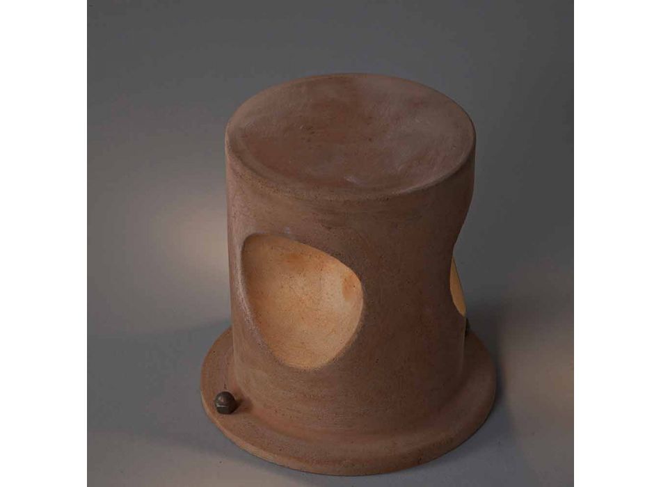Modern floor lamp, in terracotta with 3 UBoat lights Toscot