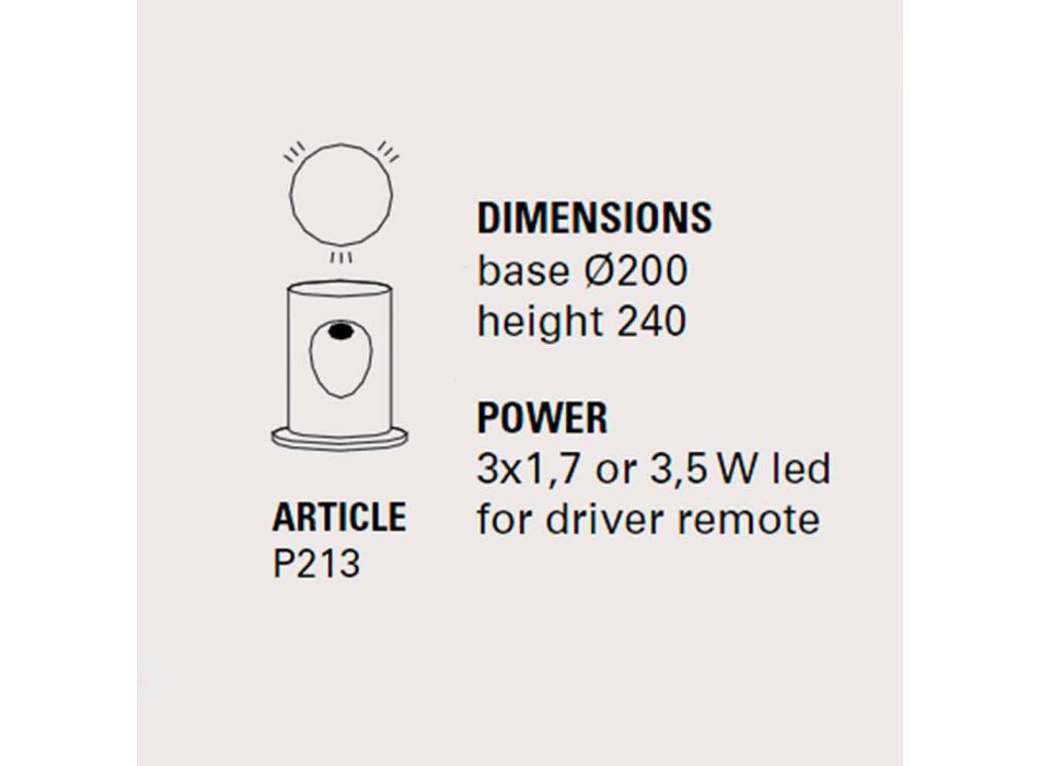 Modern floor lamp, in terracotta with 3 UBoat lights Toscot