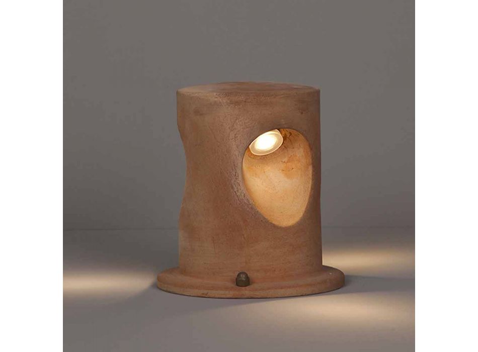 Modern floor lamp, in terracotta with 3 UBoat lights Toscot