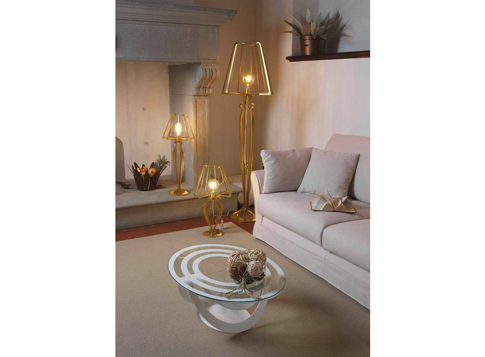 Modern Design Iron Floor Lamp Made in Italy - Giunone Viadurini