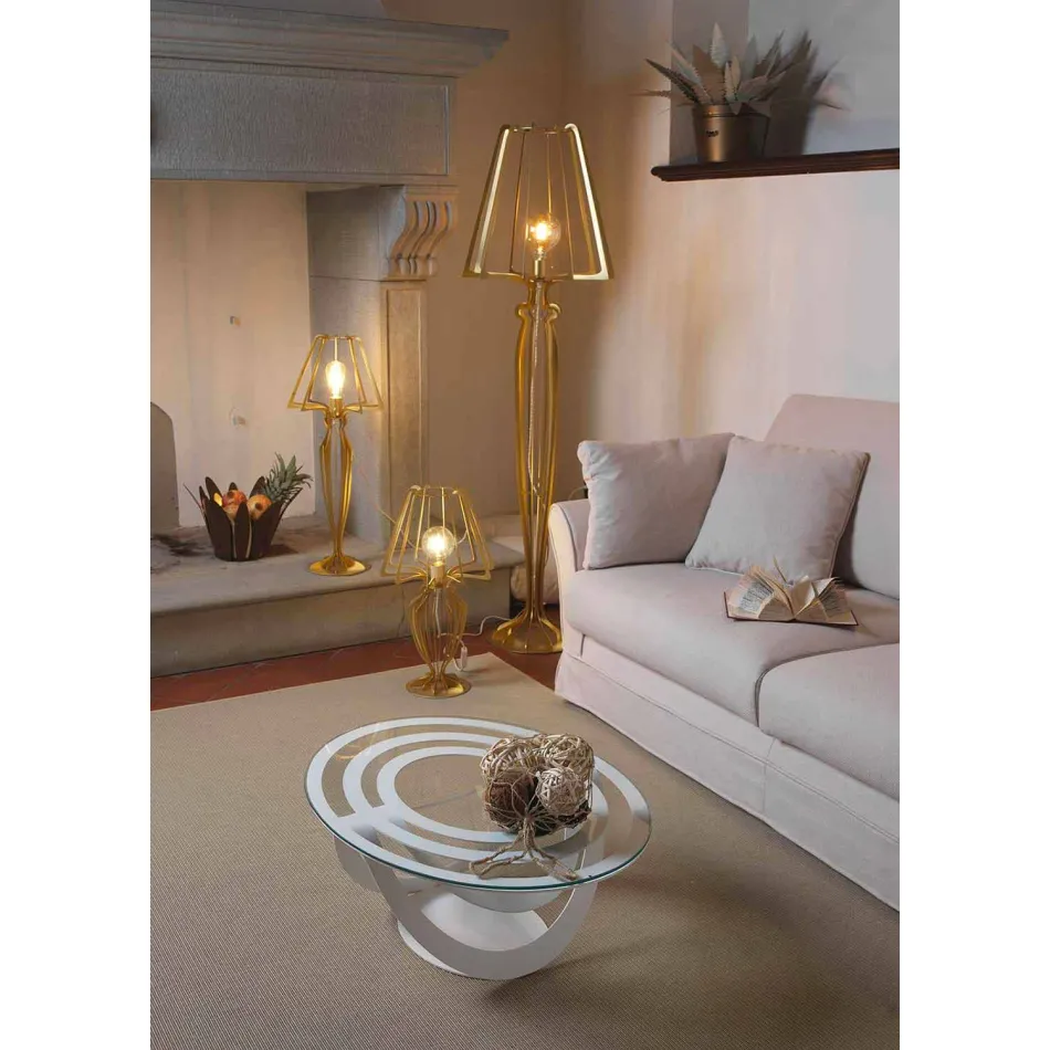 Modern Design Iron Floor Lamp Made in Italy - Giunone Viadurini