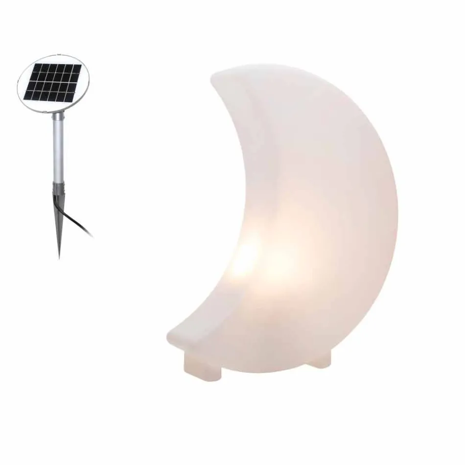 Moon Shape Floor Lamp in Plastic 2 Sizes Modern Design - Lunastar Viadurini