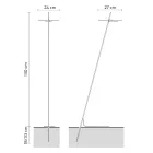 Garden Floor Lamp Aluminum White Design with Water Lily Leaf - Cipriam Viadurini