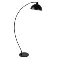 Floor Lamp in Black and Gold Metal with Adjustable Lampshade - Steave