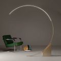 Floor Lamp in Painted Metal with Dimmable LED Light - Eucalyptus