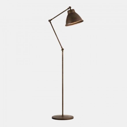 Floor Lamp in Brass and Iron with Swivel Design Vintage - Loft by Il Fanale Viadurini