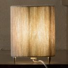 Floor lamp in brass and colored wool made in Italy Evita Viadurini