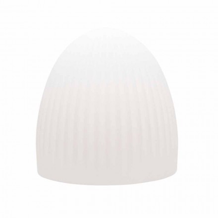 Floor Lamp in White Plastic with Led, Solar or E27 Design - Massostar Viadurini