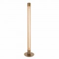 Floor Lamp in Solid Oak and Brass Made in Italy High Quality - Olive