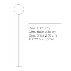 Althea Floor Lamp in Polished or Satin-Finish Cased Glass Made in Italy Viadurini