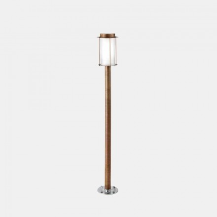 Floor Lamp Outdoor High Street Lamp in Brass and Glass - Loggia by Il Fanale Viadurini