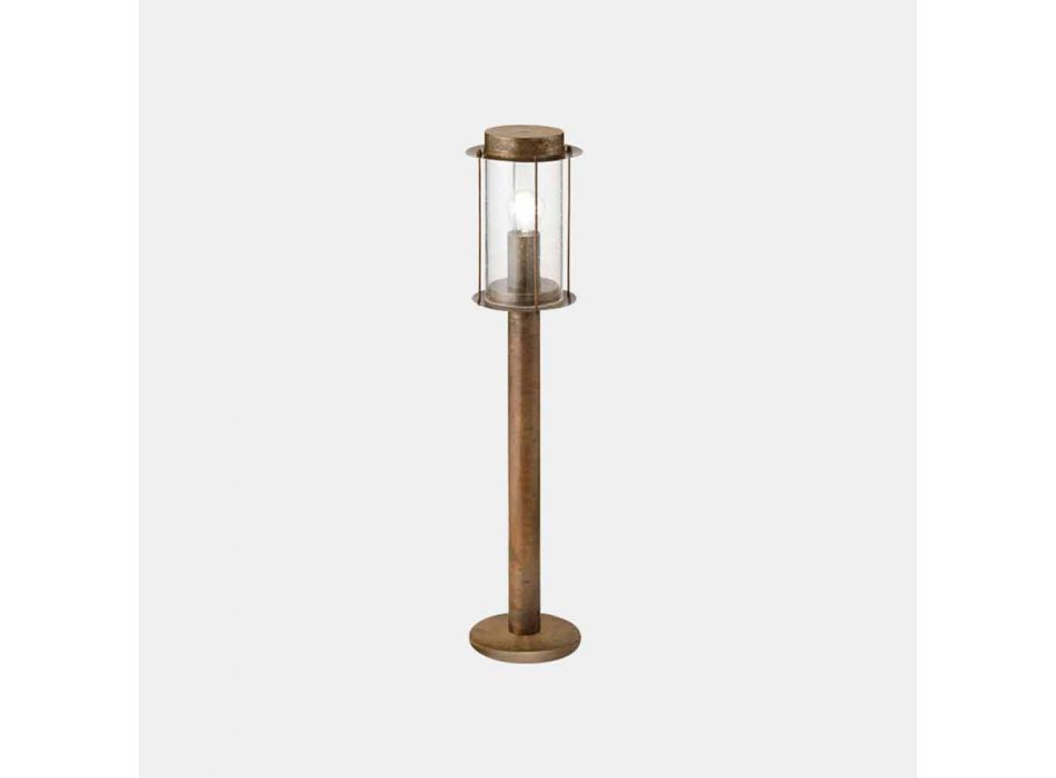 Floor Lamp Outdoor Low Lamp in Brass and Glass - Loggia by Il Fanale Viadurini
