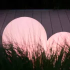 Multicolored Led Floor Lamp in White Plastic, Round Design - Globostar Viadurini