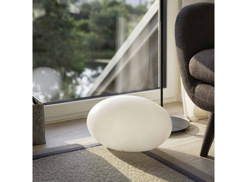Led, Solar or E27 Floor Lamp of Colored Modern Oval Design - Uovostar Viadurini