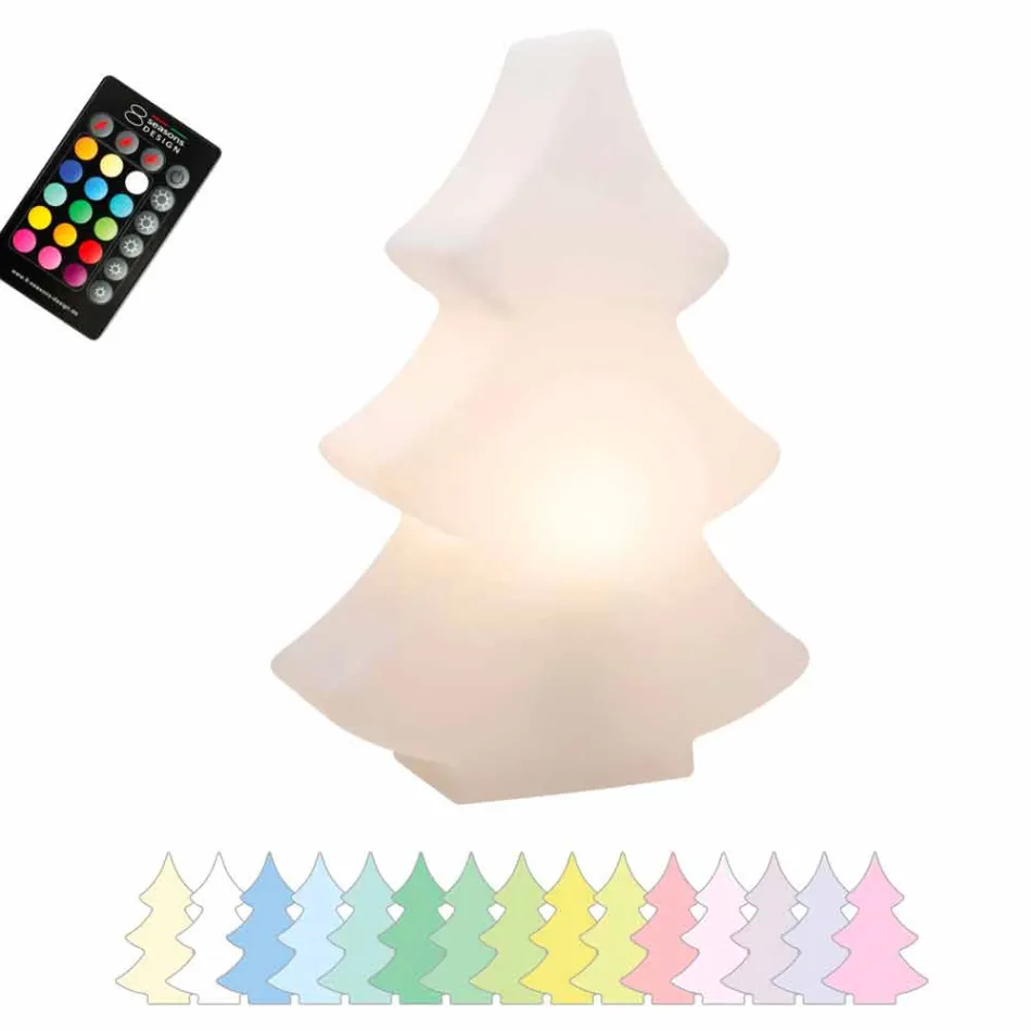 Floor Lamp Led, Solar or E27 in Plastic Christmas Design - Alberostar Viadurini
