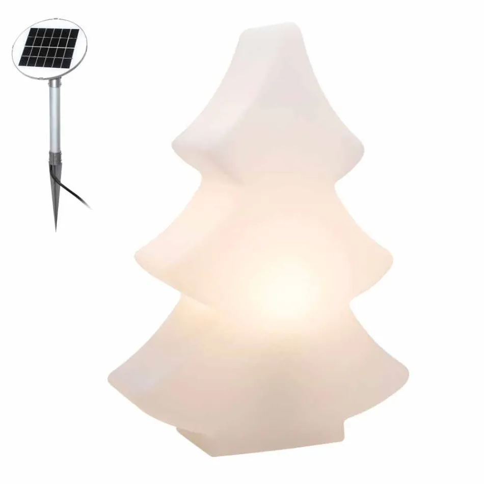 Floor Lamp Led, Solar or E27 in Plastic Christmas Design - Alberostar Viadurini