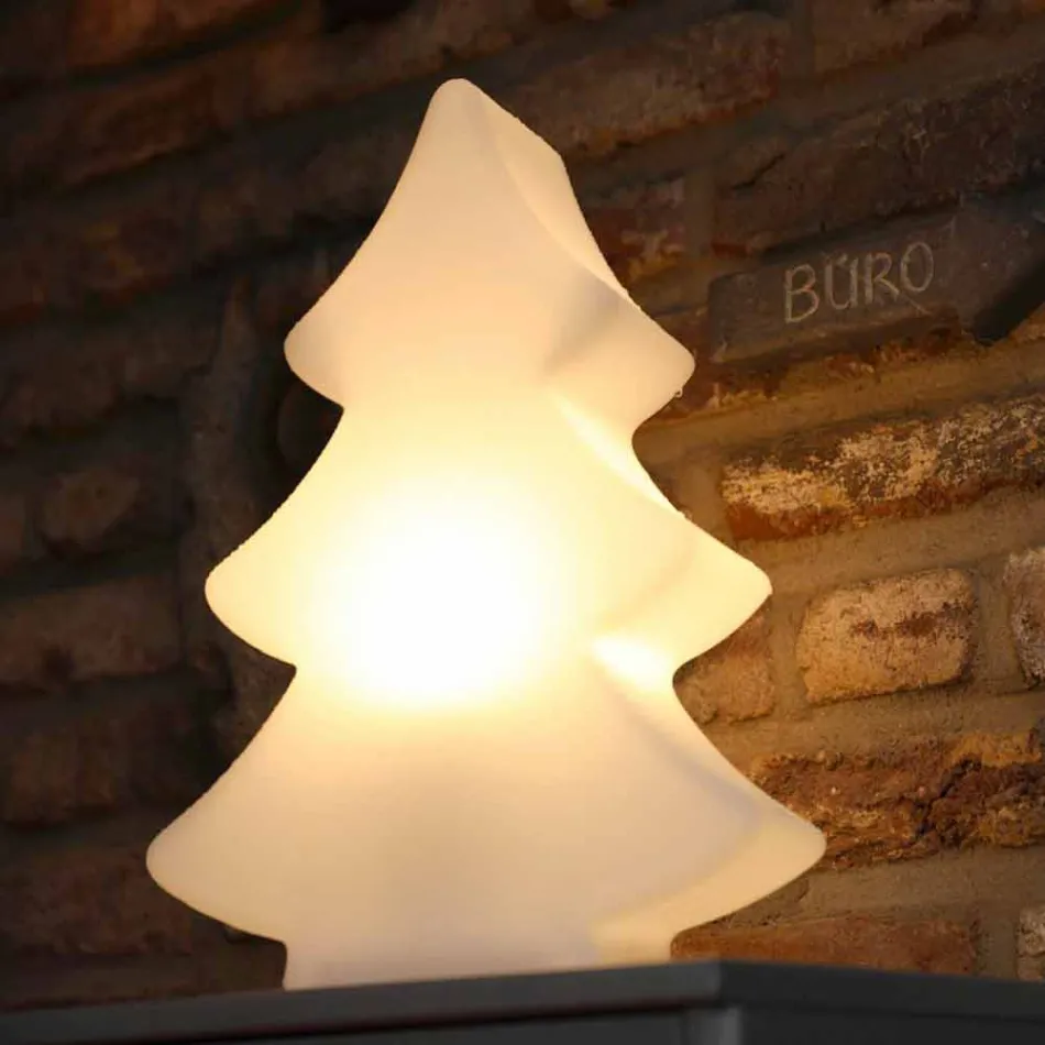 Floor Lamp Led, Solar or E27 in Plastic Christmas Design - Alberostar Viadurini