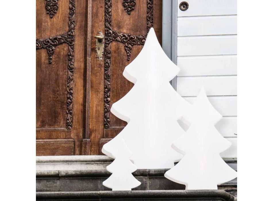 Floor Lamp Led, Solar or E27 in Plastic Christmas Design - Alberostar Viadurini