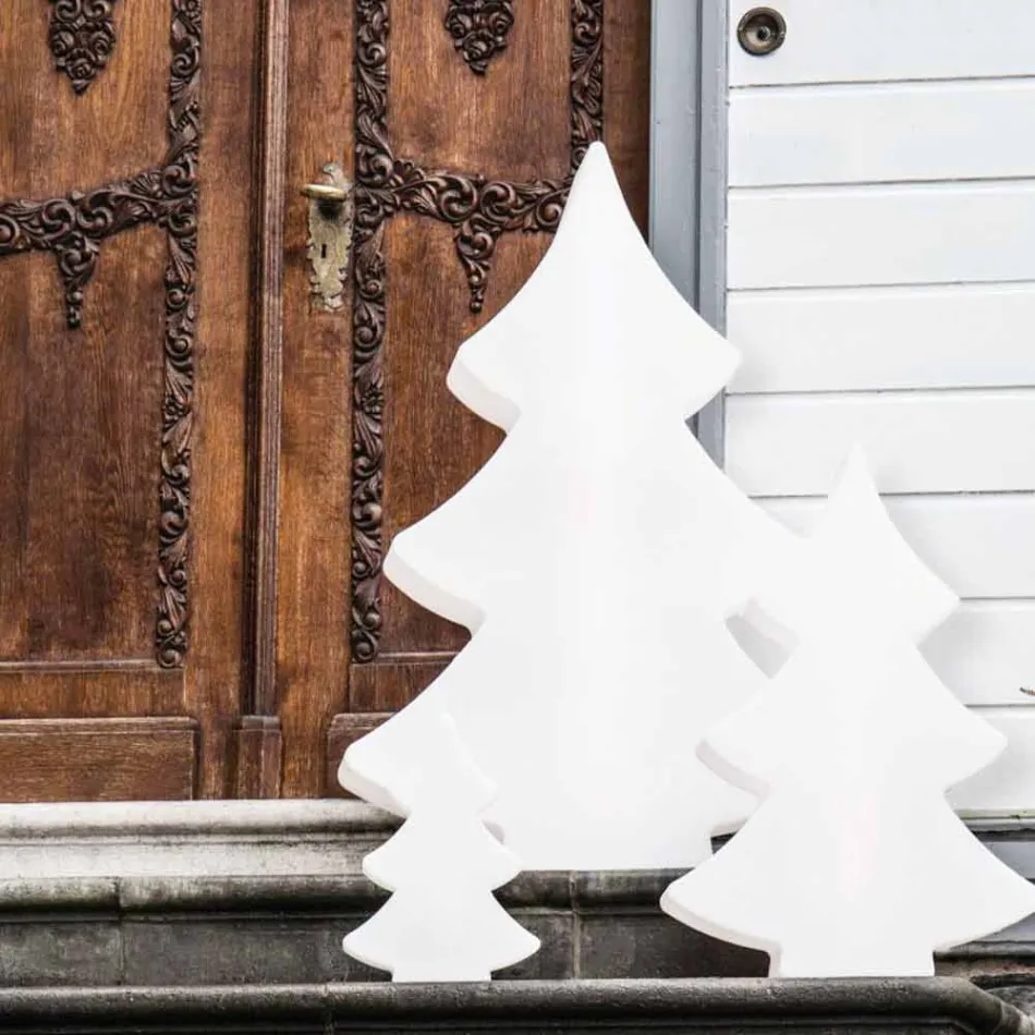 Floor Lamp Led, Solar or E27 in Plastic Christmas Design - Alberostar Viadurini