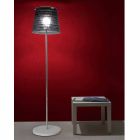 Floor lamp, anti-reflective lampshade and colored decoration, Shana H183cm Viadurini