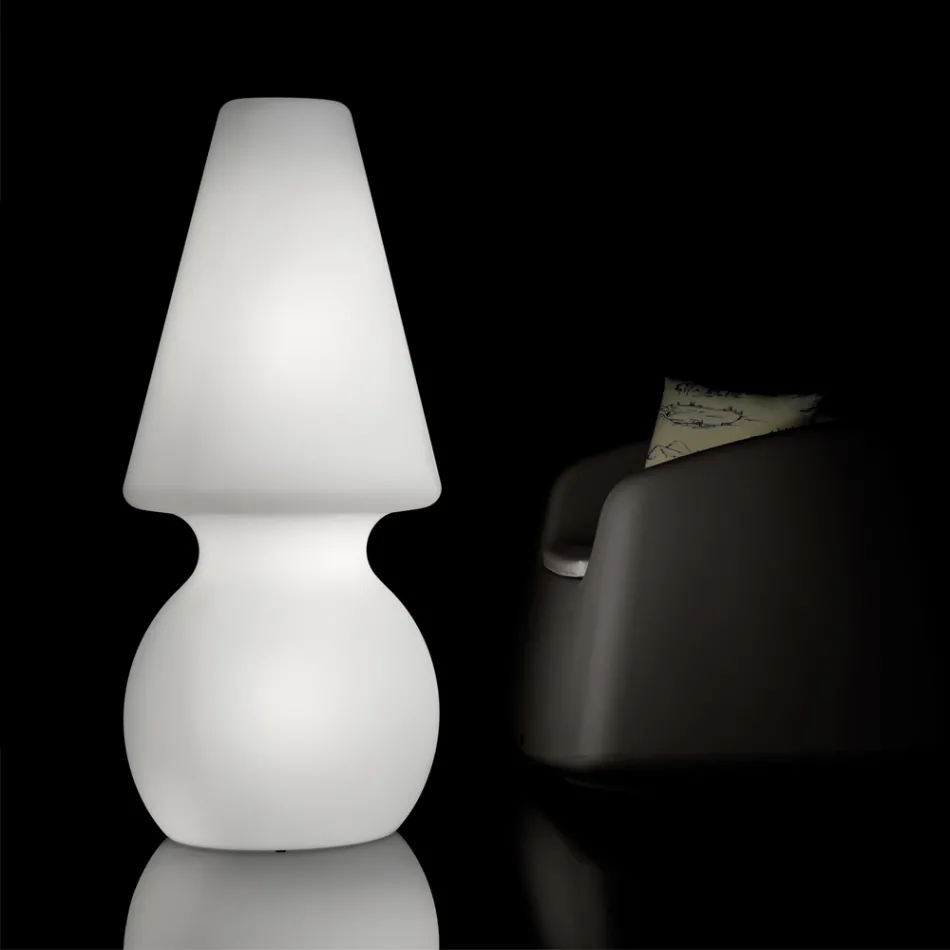 Alvarez Outdoor Floor Lamp with LED Light in Polyethylene Made in Italy Viadurini