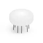 Disco Outdoor Floor Lamp in White Polyethylene Made in Italy Viadurini