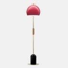 Living Room Floor Lamp in Colored Aluminum and Brass - Bonton by Il Fanale Viadurini