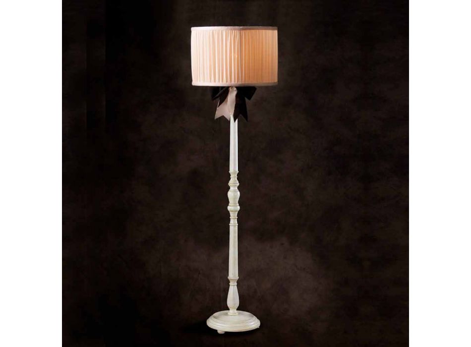 Vintage chanel ivory silk floor lamp Viadurini