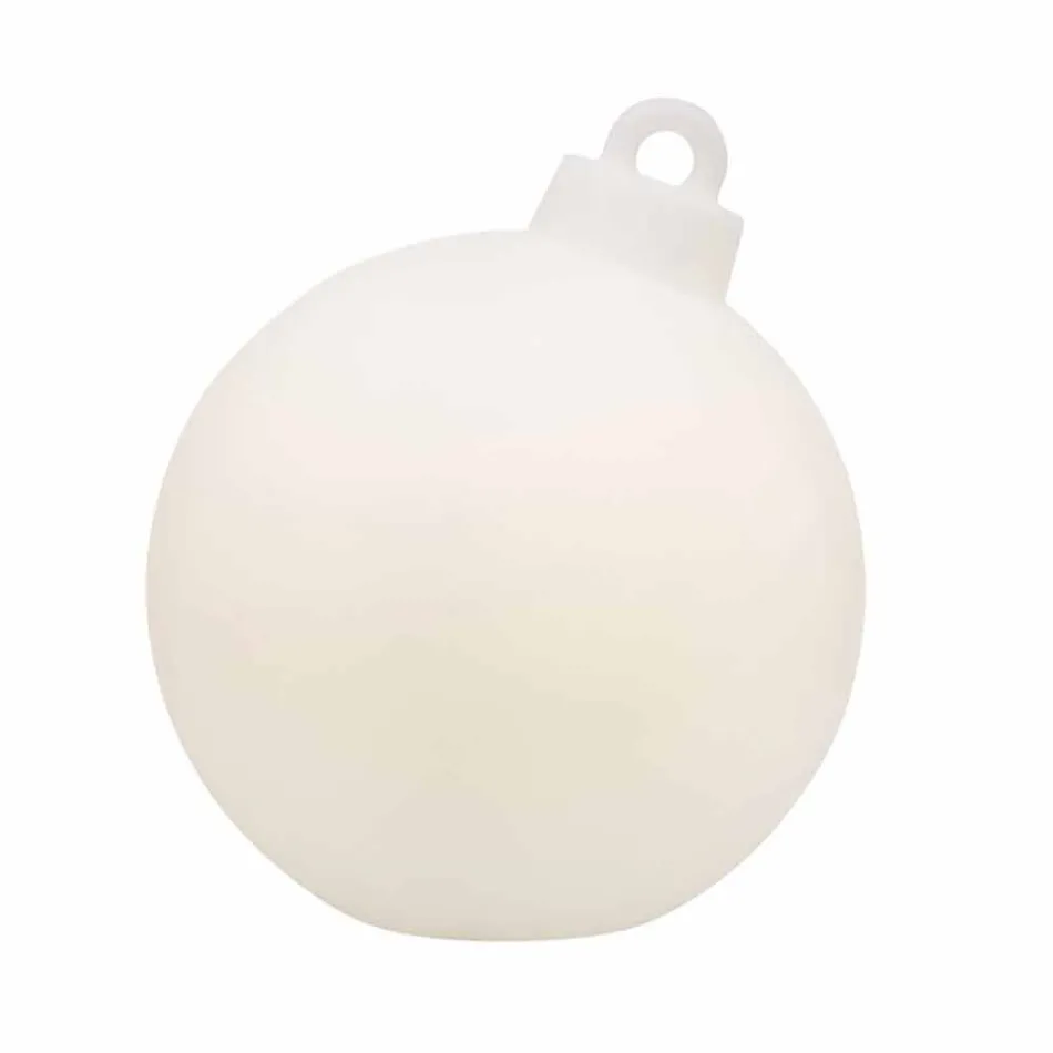 Indoor or Outdoor Decor Lamp Red, White Christmas Ball - Pallastar Viadurini