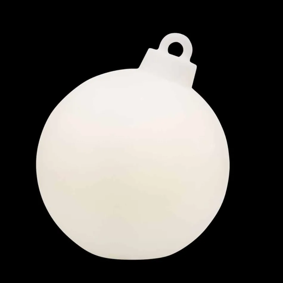 Indoor or Outdoor Decor Lamp Red, White Christmas Ball - Pallastar Viadurini