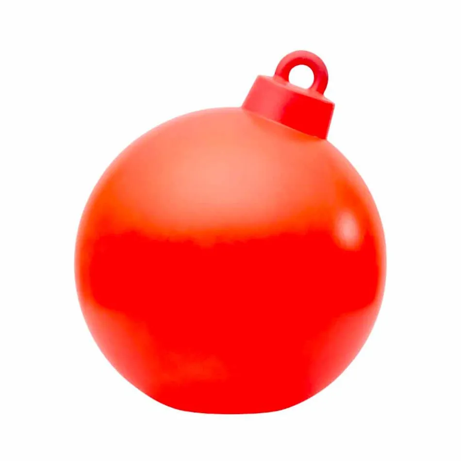 Indoor or Outdoor Decor Lamp Red, White Christmas Ball - Pallastar Viadurini