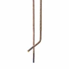 Grilli Snake made in Italy leather and metal design lamp Viadurini