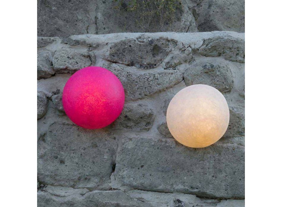 In-es.artdesign Button design wall lamp in colored nebulite Viadurini
