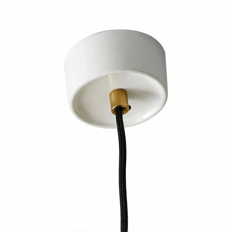 Suspension lamp in colored ceramic made in Italy Asia Viadurini