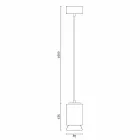 Suspension lamp in colored ceramic made in Italy Asia Viadurini