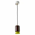 Suspension lamp in colored ceramic made in Italy Asia Viadurini