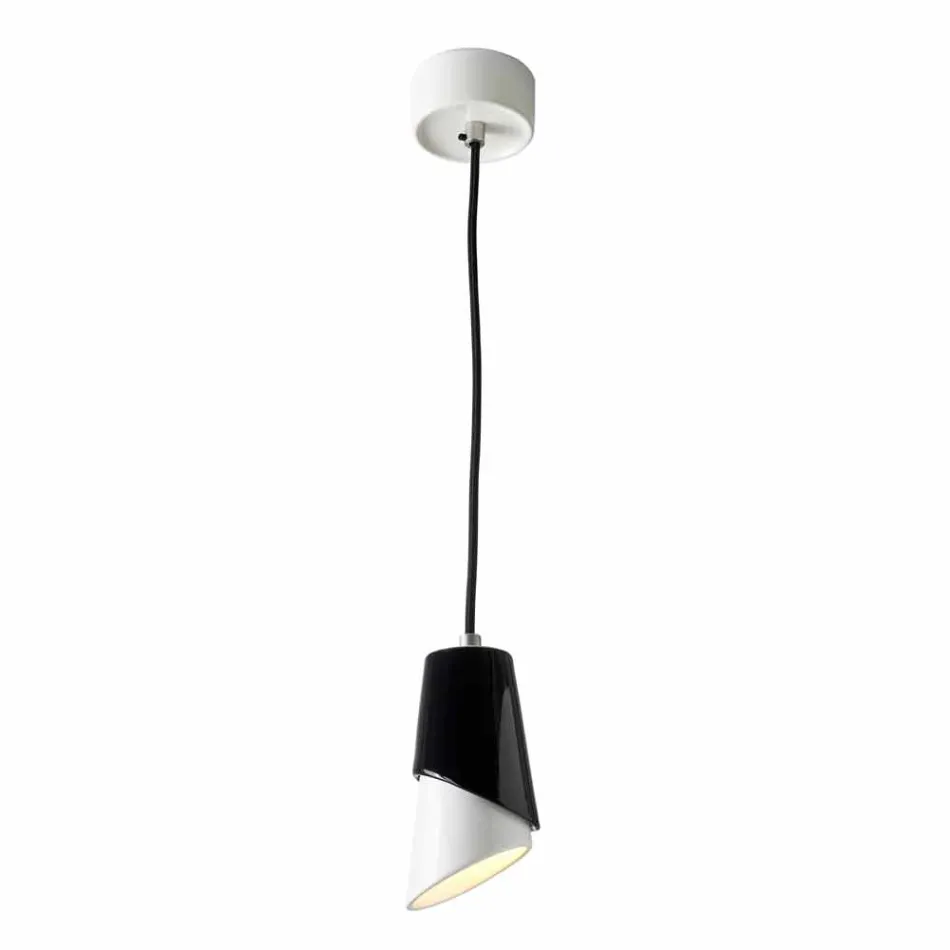 Design suspension lamp in ceramic produced in Italy Asia Viadurini