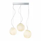 In-es.artdesign Tre Lune suspension design lamp in nebulite Viadurini