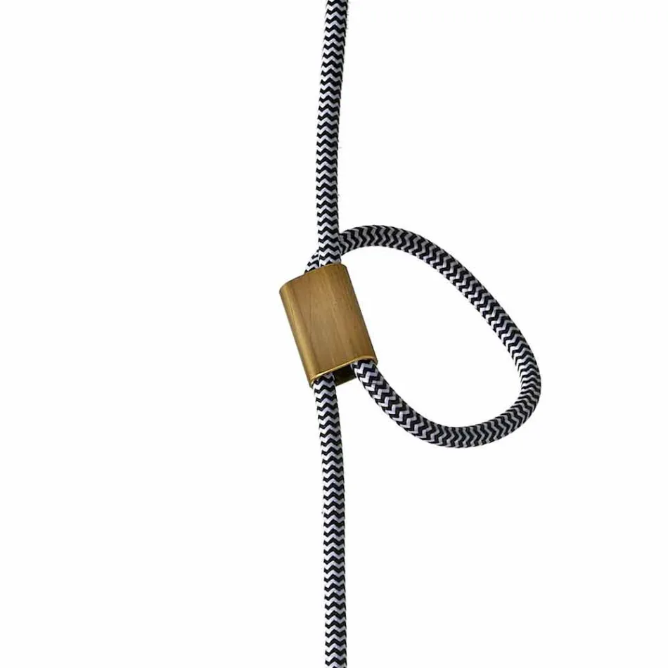 Suspension design lamp made of wood and ceramic made in Italy Asia Viadurini