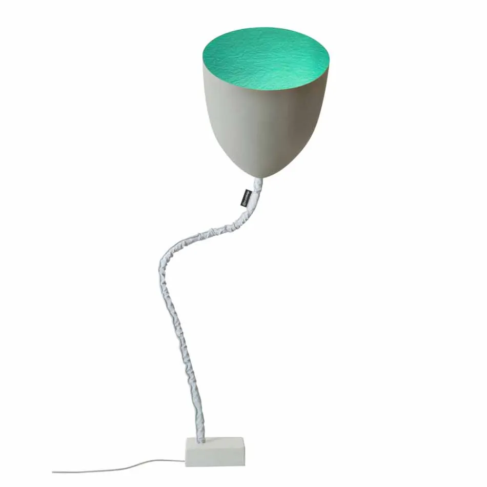 Design floor lamp In-es.artdesign Flower Painted concrete Viadurini